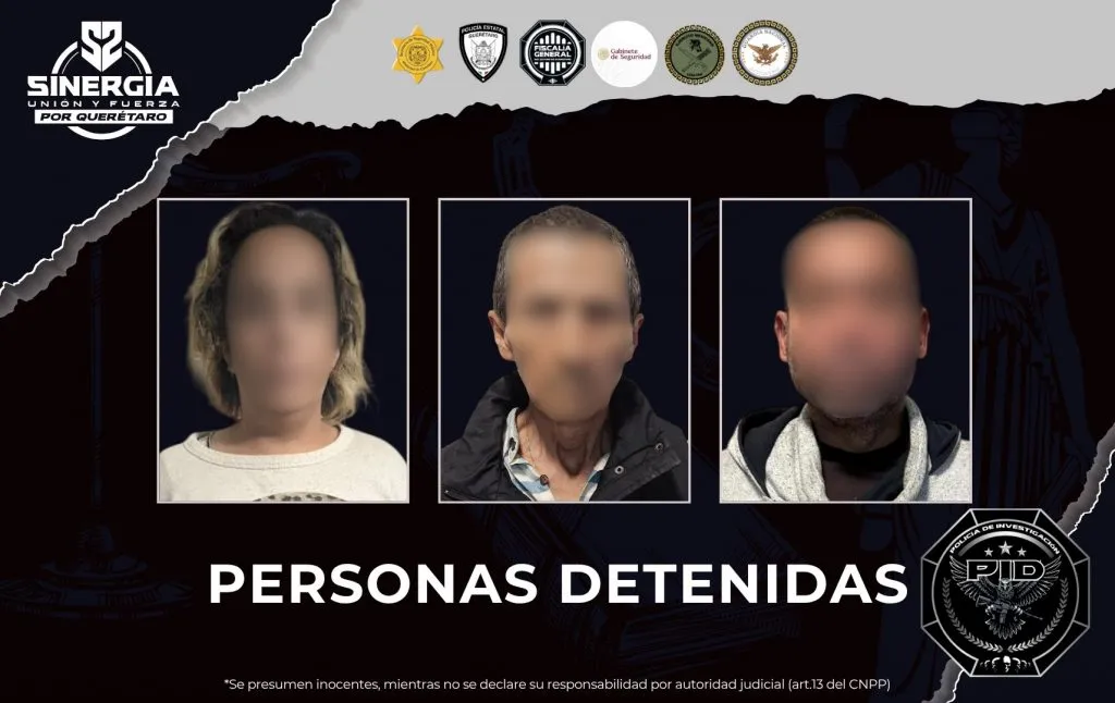 Operativo Sinergia permite detención de 3 personas durante cateos en Querétaro