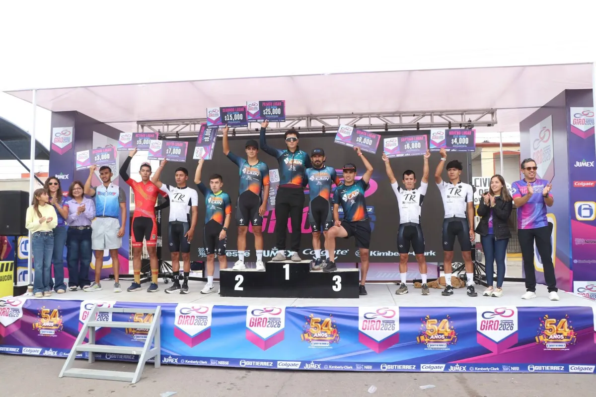 Giro Gutiérrez 2026 reúne a 156 ciclistas en Nueva Rosita y reparte 200 mil pesos en premios