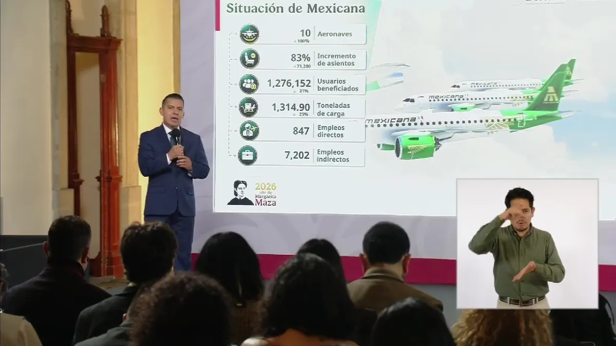 Incrementa Mexicana de Aviación a un millón de pasajeros este año