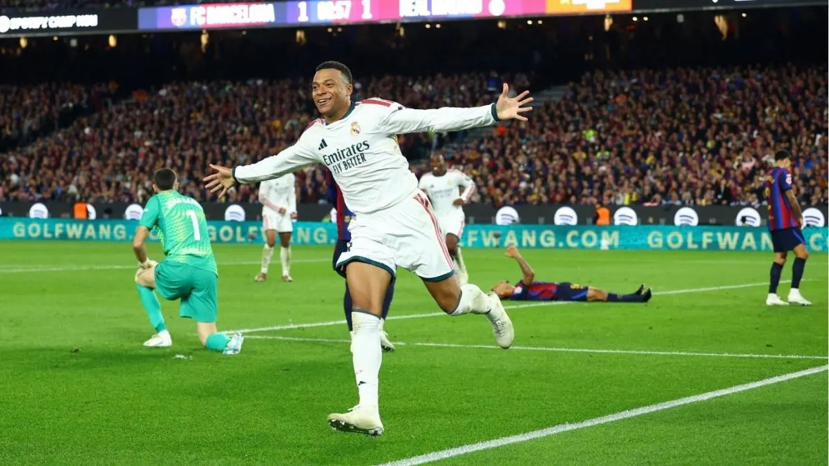 Real Madrid acaba con el invicto del Barcelona: Mbappé firma doblete antes del Balón de Oro 2026