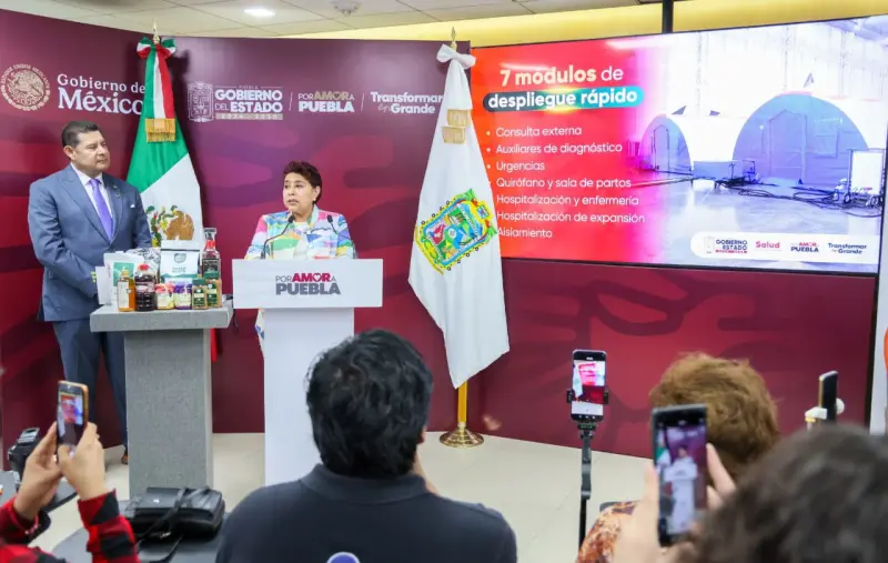 Consolida Puebla infraestructura hospitalaria y unidades de despliegue rápido
