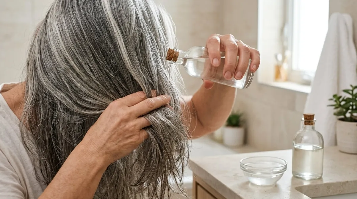 El vinagre blanco se ha convertido en una alternativa casera para mejorar el aspecto de las canas, pero antes de incorporarlo a la rutina capilar conviene conocer qué puede hacer por el cabello, cómo se aplica y qué riesgos tiene usarlo en exceso