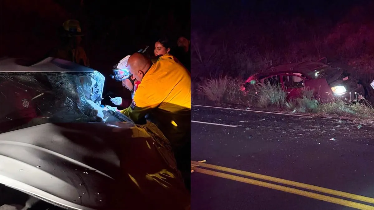 Accidente en carretera Ensenada-Tecate deja un muerto y un lesionado