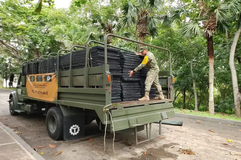 Ejército Mexicano, Fuerza Aérea y Guardia Nacional mantiene activo el Plan DN-III-E en Veracruz ante fuertes lluvias