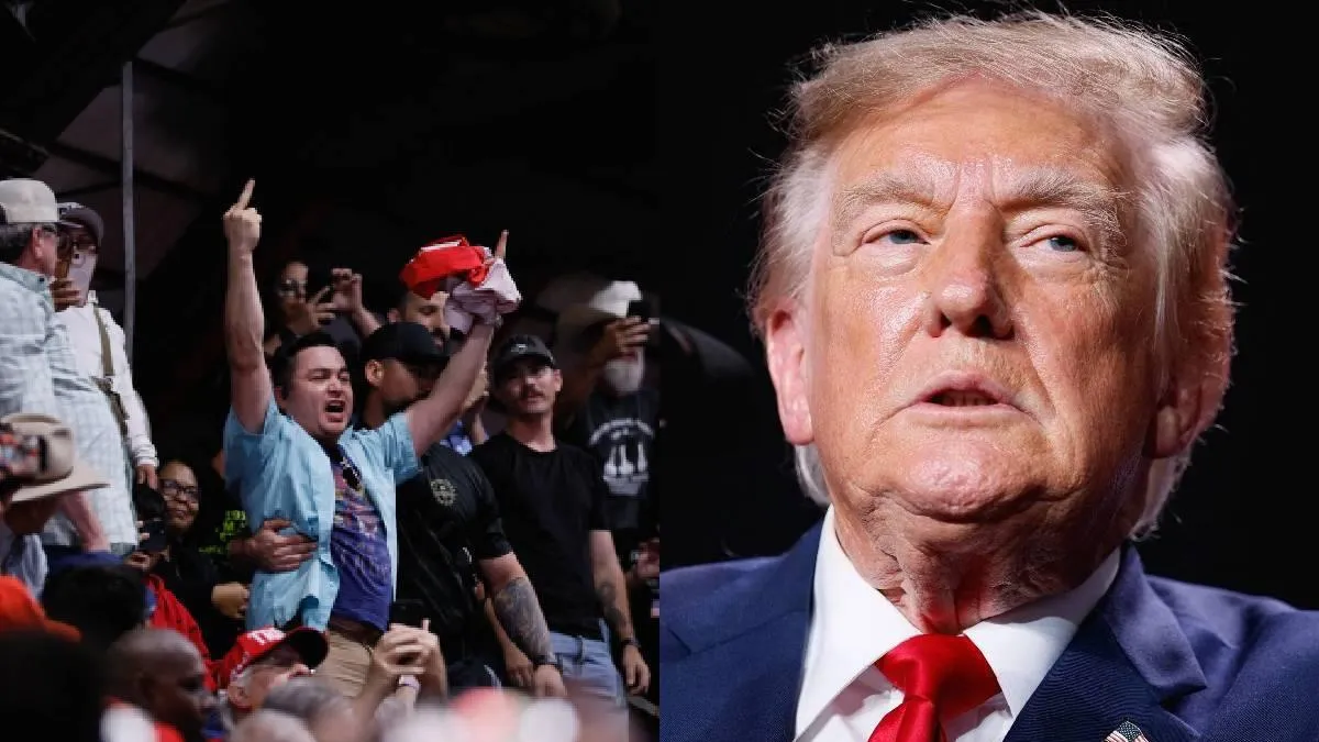 Numerosas protestas interrumpen a Trump en un mitin en Texas; el mandatario minimiza | VIDEOS