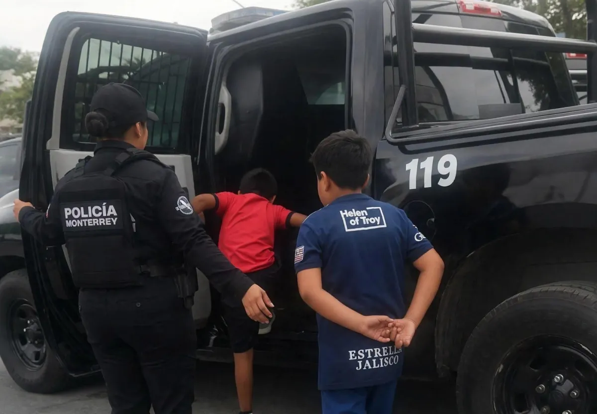 Niños de siete años se extravían en Nuevo León por salir a buscar un campo de fútbol