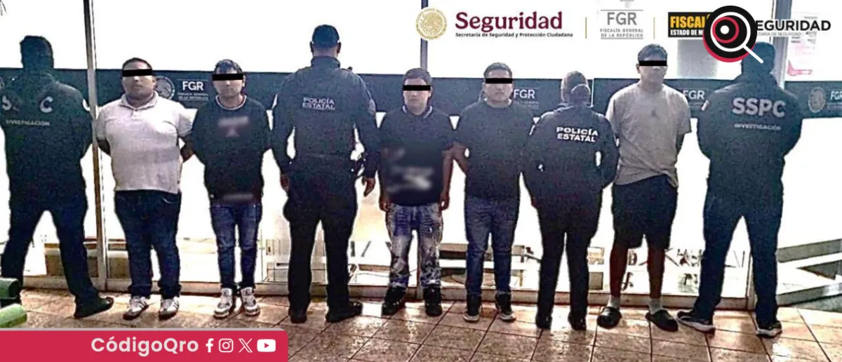 Detienen a cinco por presuntas extorsiones con falsos retenes en el Edomex
