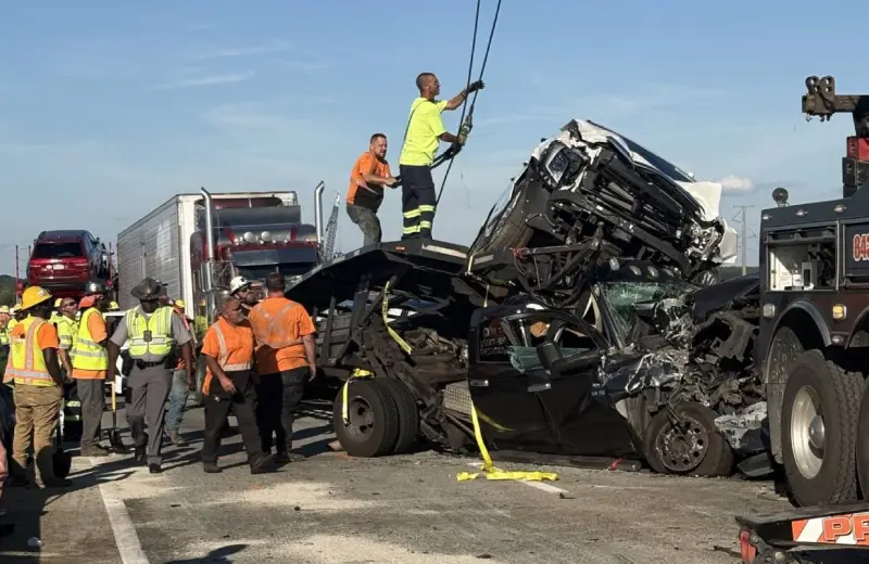 Involucra a 65 vehículos choque masivo en I-95 de Carolina del Sur