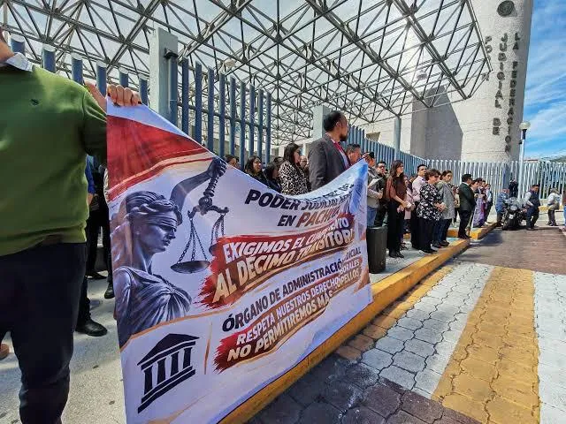 Trabajadores del Poder Judicial en Hidalgo amenazan con paro por cambios laborales
