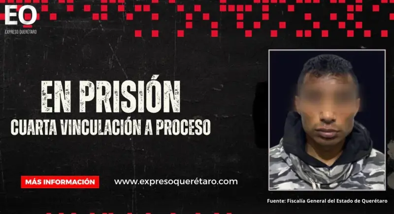 Cuarta vinculación a proceso para Juan Pablo “N” por robo a comercio en Querétaro