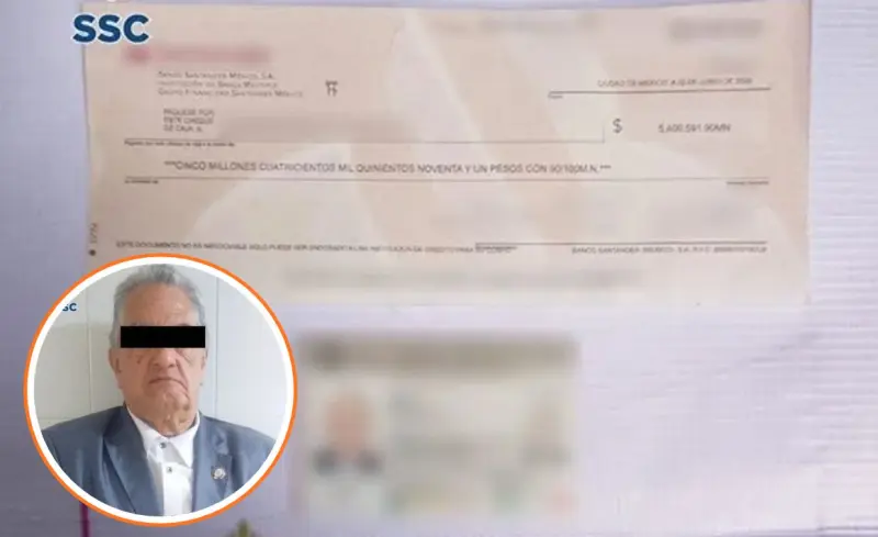 Detienen a adulto mayor por presunto cheque falso de 5 mdp en la Condesa