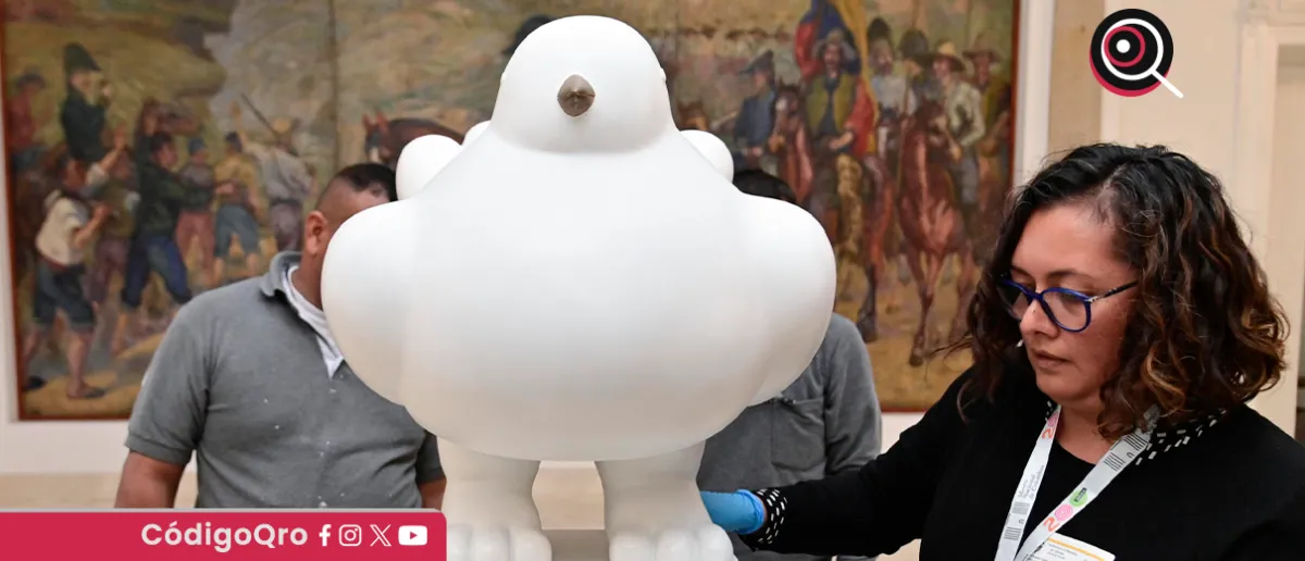 La ‘Paloma de la paz’ de Botero será restaurada tras caer en museo de Bogotá