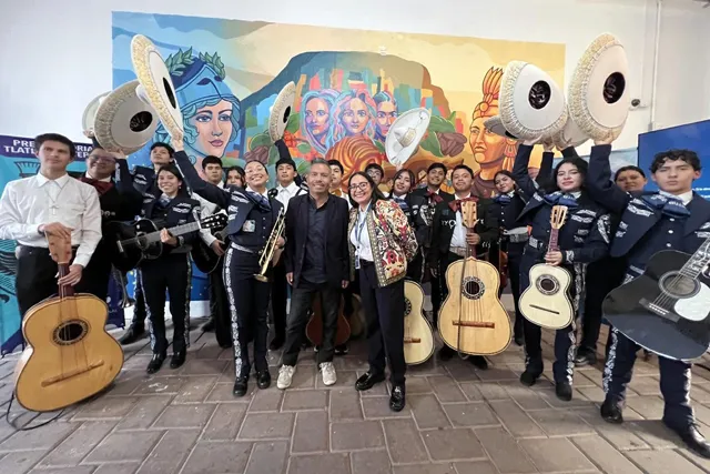 Inauguran mural de identidad estudiantil en la BUAP Tlatlauquitepec