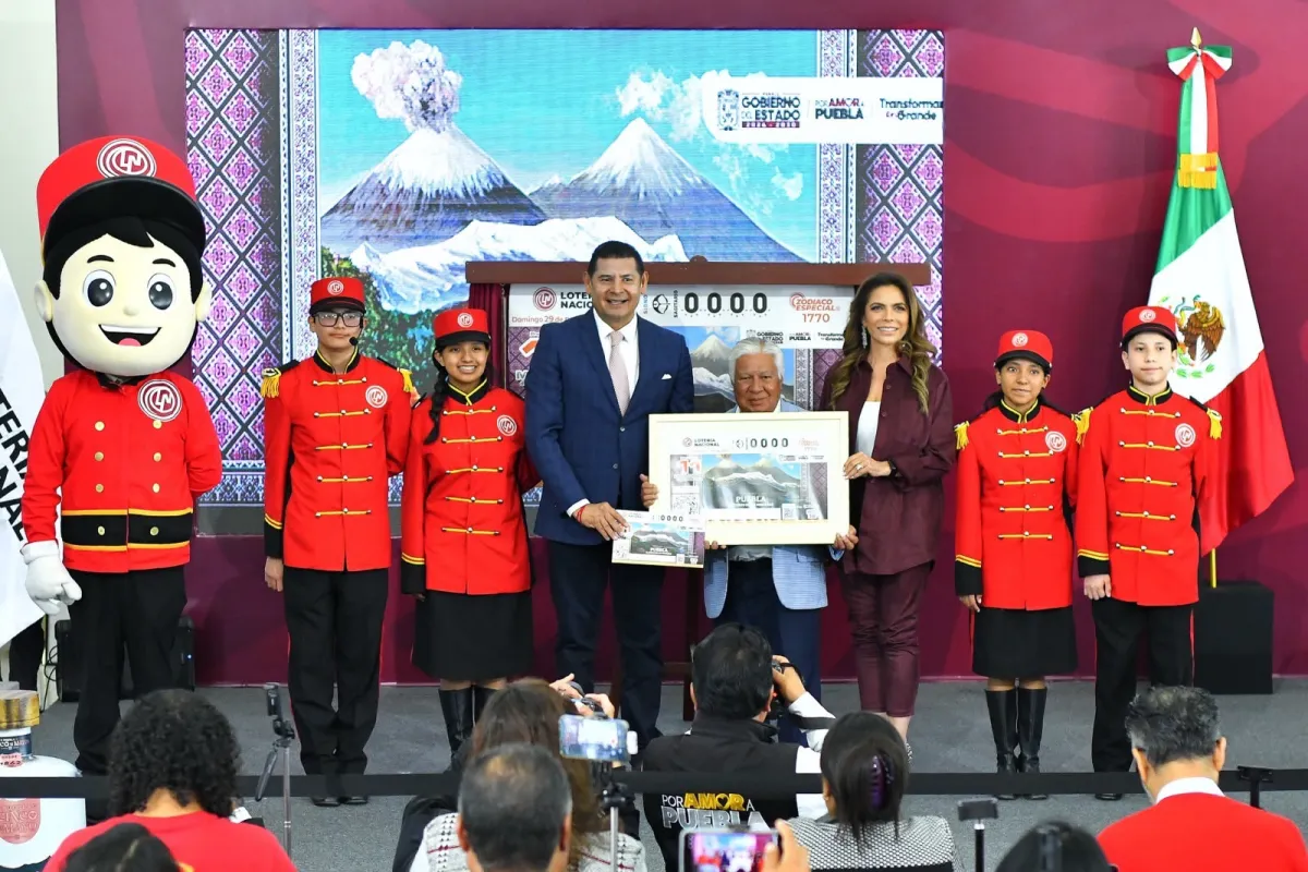 Devela Lotería Nacional billete inspirado en Puebla y sus montañas