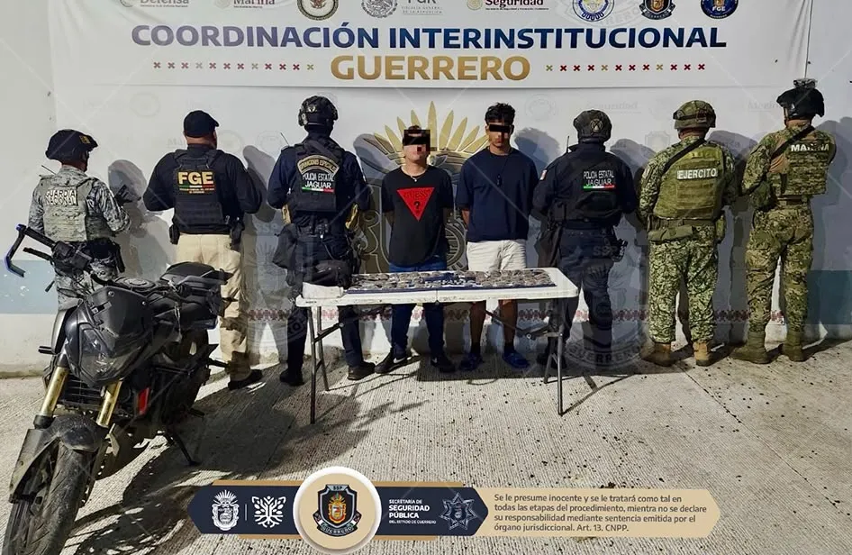 Caen 6 con droga en distintas colonias de Acapulco