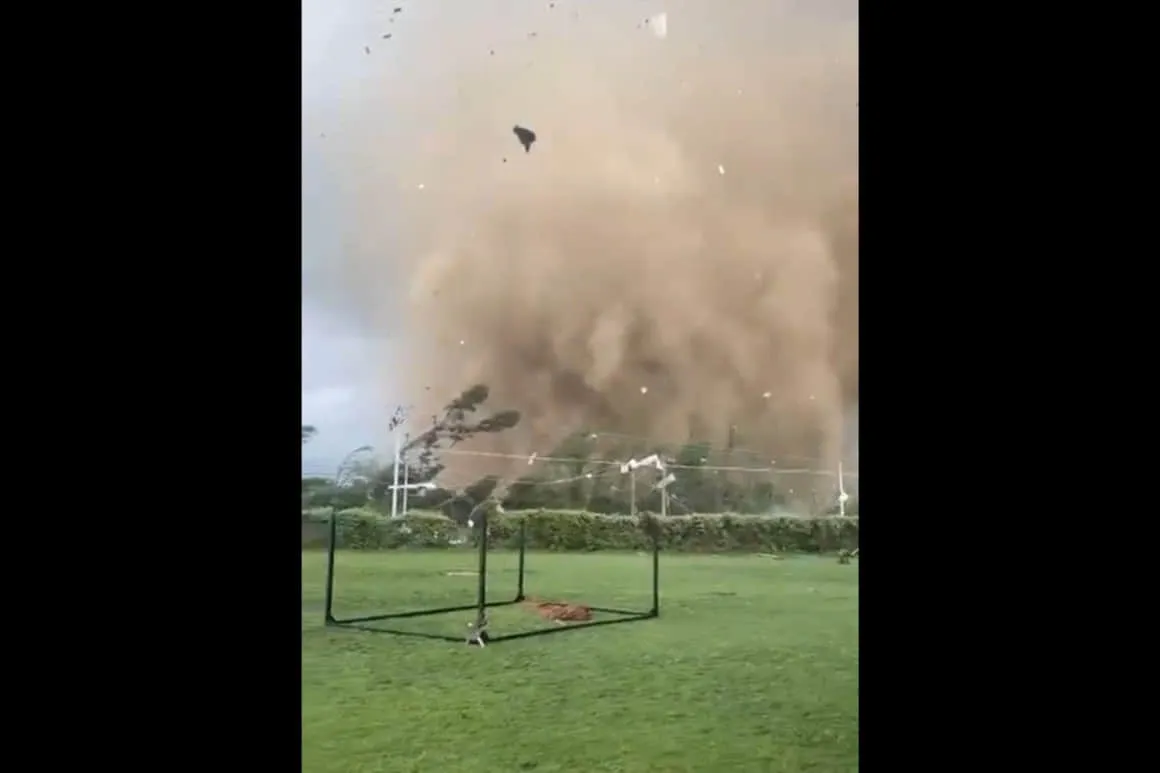 Sorprende potente tornado a pobladores de Requínoa en Chile