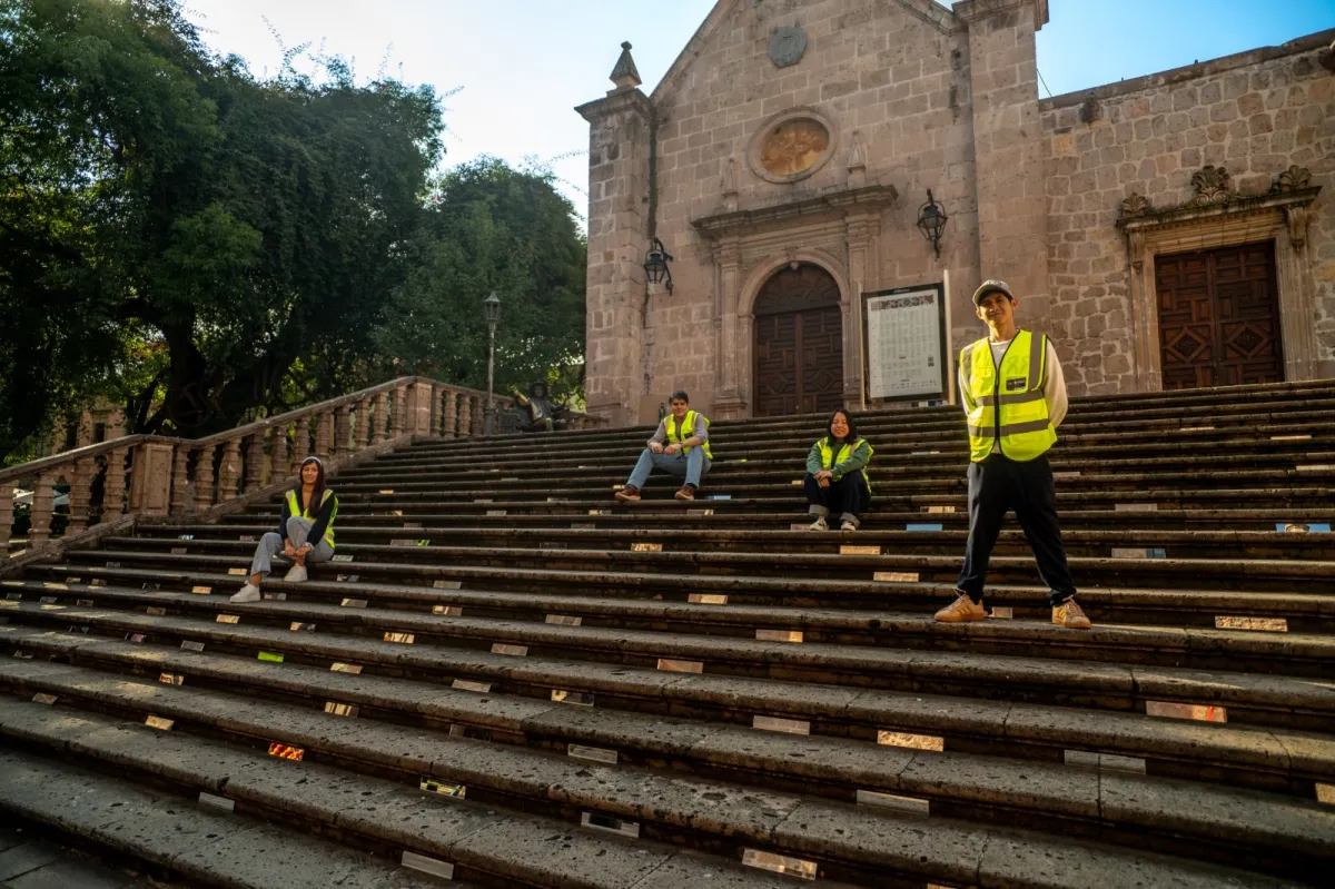 Realizan alumnos de la Unla intervención artística en centro de Morelia