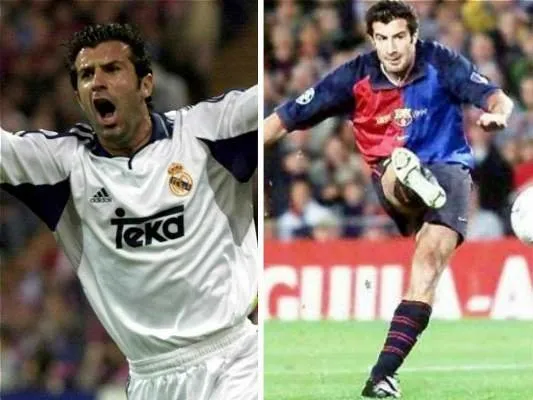 Del fichaje de Figo a Luis Enrique: los futbolistas que vistieron las camisetas del Real Madrid y Barcelona