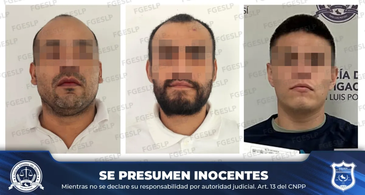 Notifican a 3 presos por triple homicidio en SLP