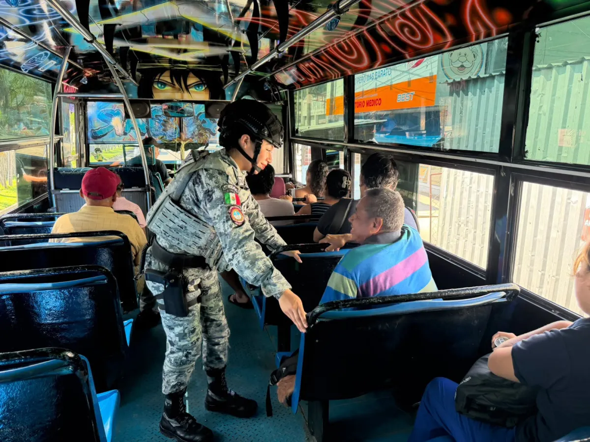 Mantiene GN seguridad en transporte público de Acapulco