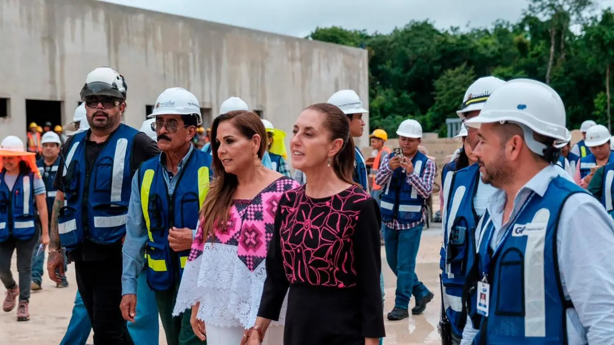 Claudia Sheinbaum supervisa hospitales y proyectos de salud en Chetumal acompañada de Mara Lezama
