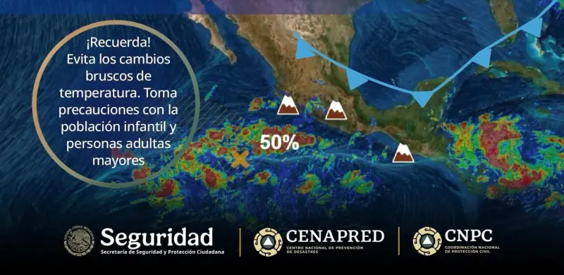 Frente frío número 1 ingresa a México y afecta al norte del país