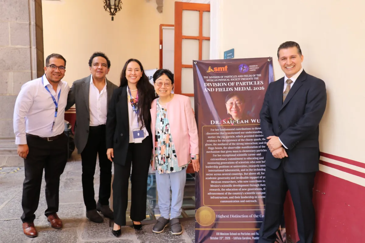 Recibe física Sau Lan Wu medalla 2026 de la Sociedad Mexicana de Física