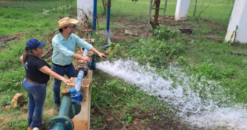 Rehabilitan sistema de agua que llevaba años sin operar en El Naranjo