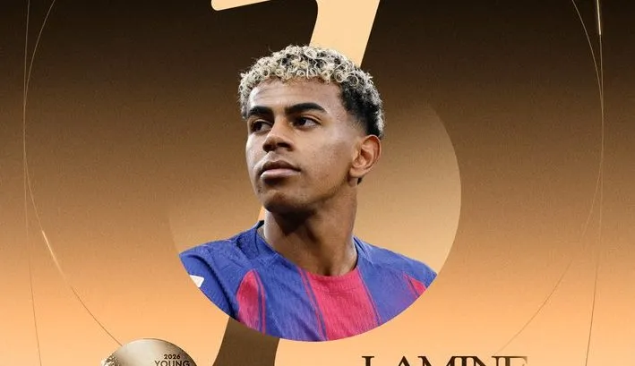 Gana Lamine Yamal el Trofeo Kopa a mejor jugador joven