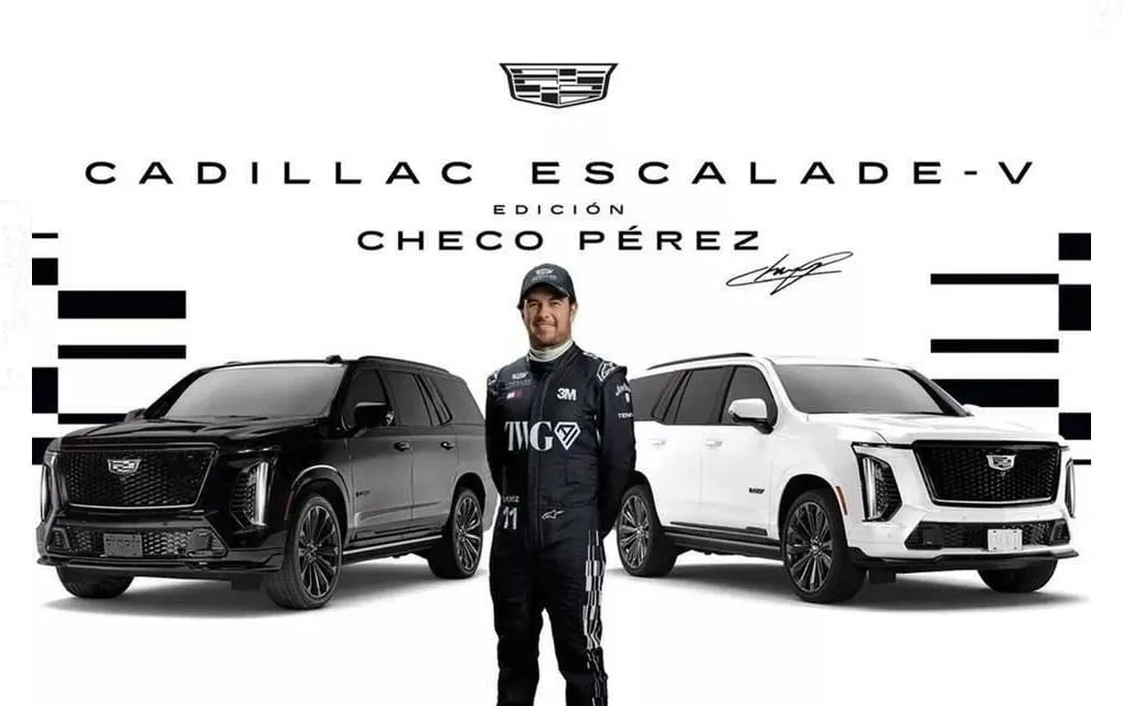 Presenta Cadillac la camioneta edición Sergio Pérez