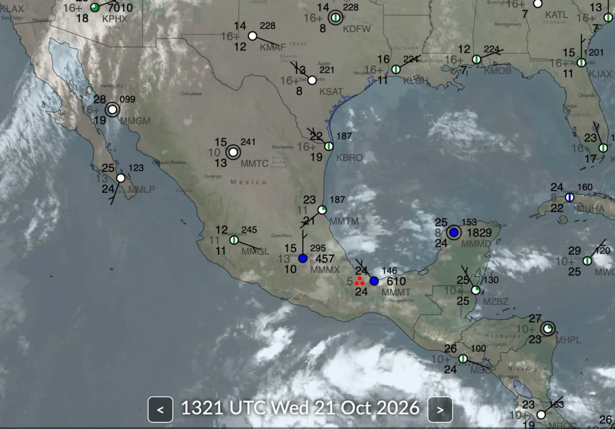 Continúan lluvias en gran parte de Veracruz