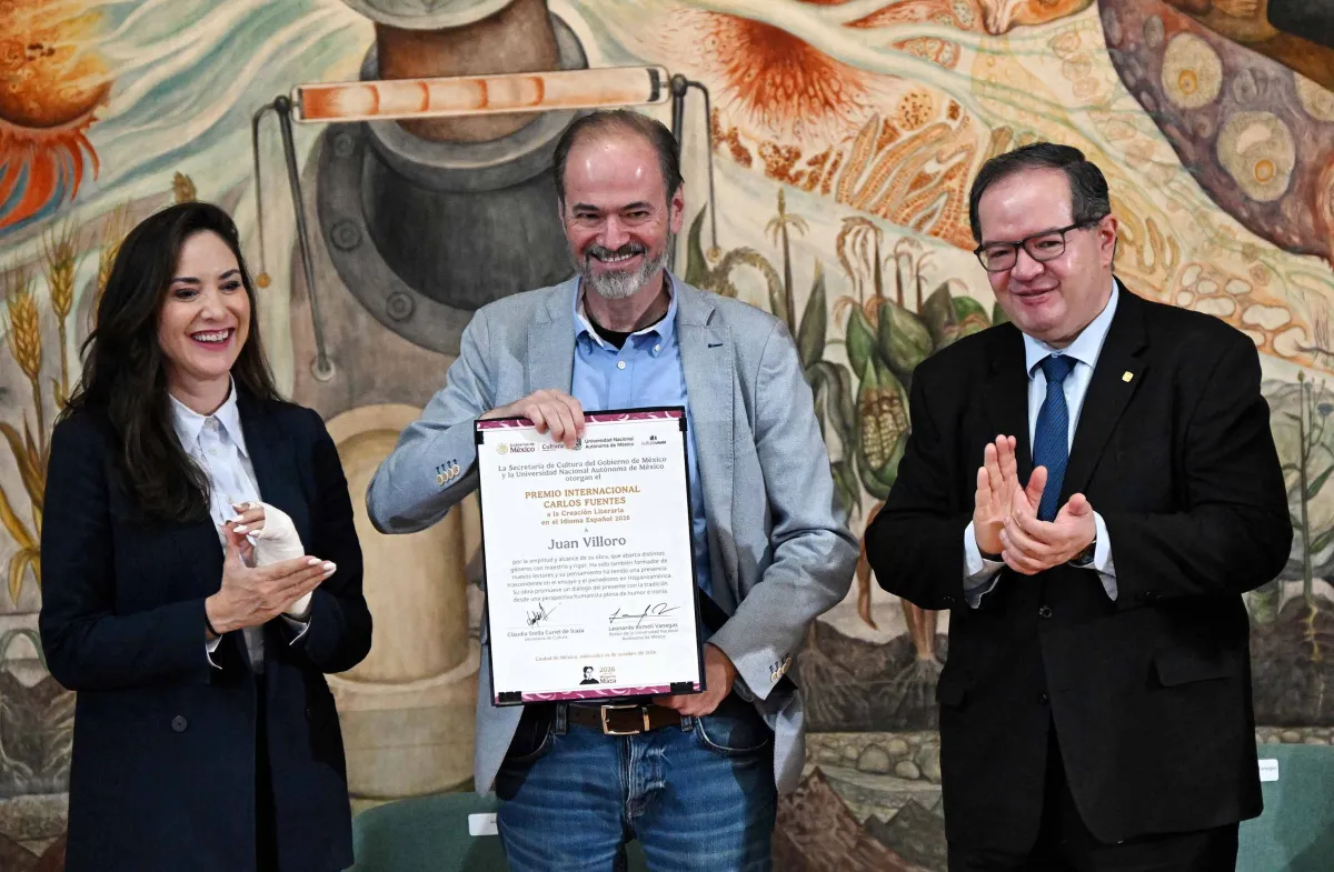 Juan Villoro recibe el Premio Carlos Fuentes 2026