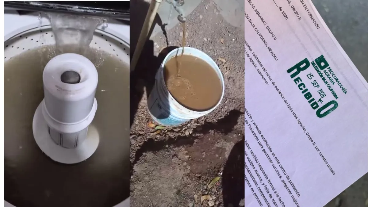 Agua sucia, poca presión y cortes constantes; comunidad de Islas Agrarias B tiene más de dos meses enfrentando esta problemática