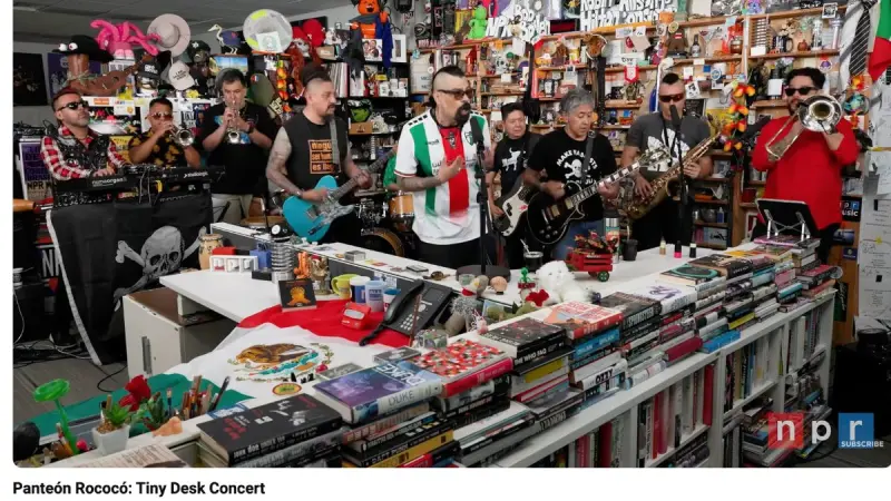 Panteón Rococó lleva a Tiny Desk un mensaje por los desaparecidos