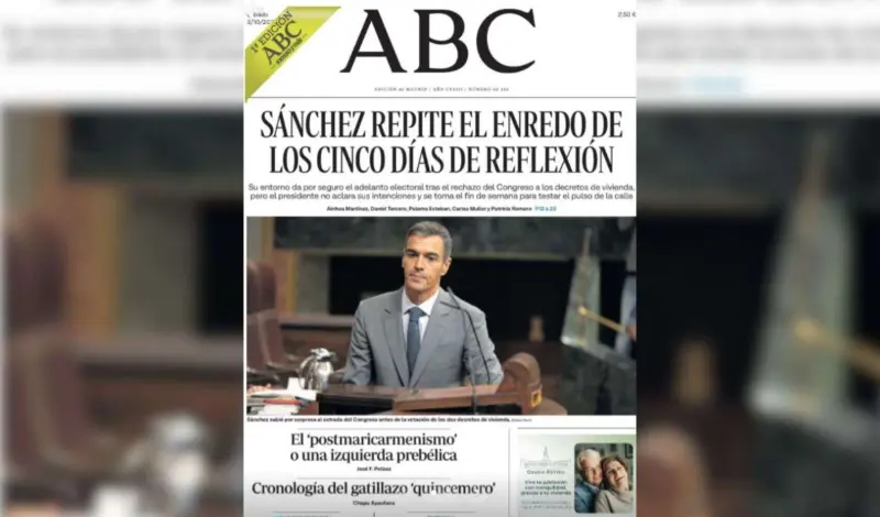 Sánchez abre otra pausa de reflexión en un clima de fatiga política y polarización