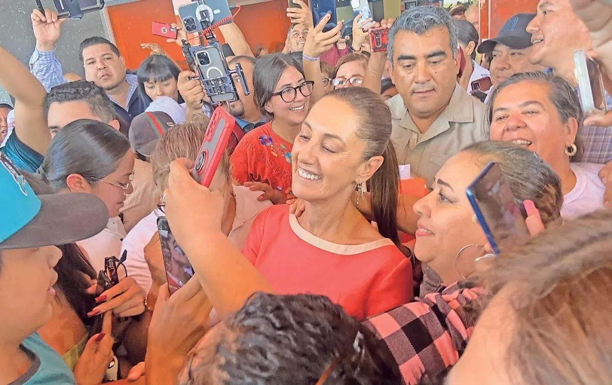 Sube de nuevo aprobación de Sheinbaum en el estado