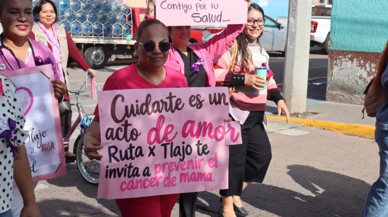 Realiza Tlajomulco la tercera Caminata Rosa y jornada médica preventiva