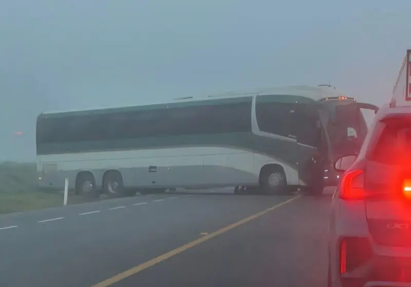 Provoca accidente reducción de carriles en la Lerma-Tenango