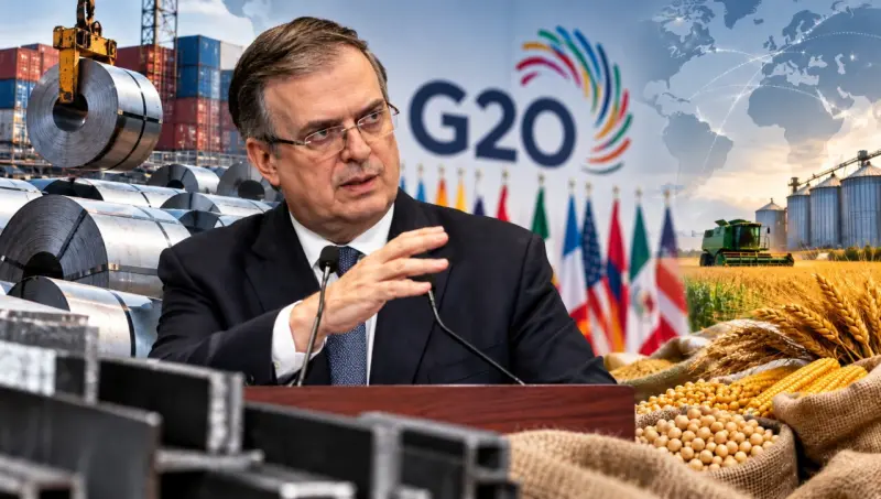 México lleva al G20 dos frentes de tensión: presión sobre el acero y coerción en alimentos
