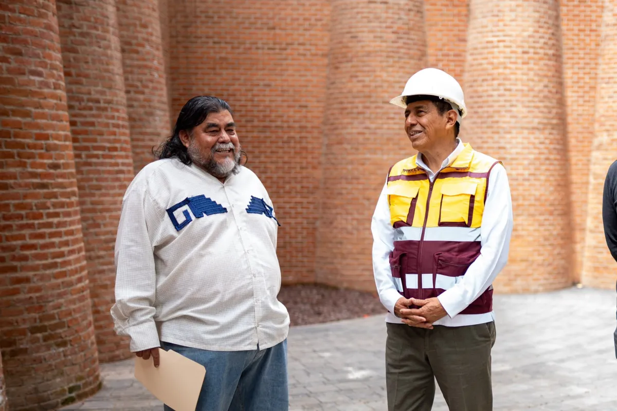 Supervisa Salomón Jara obras del Museo de Arte Ritual en Oaxaca