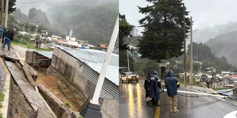 Deja saldo de árboles caídos, postes afectados y cierres viales el fin de semana de lluvias en la Carretera Federal 120
