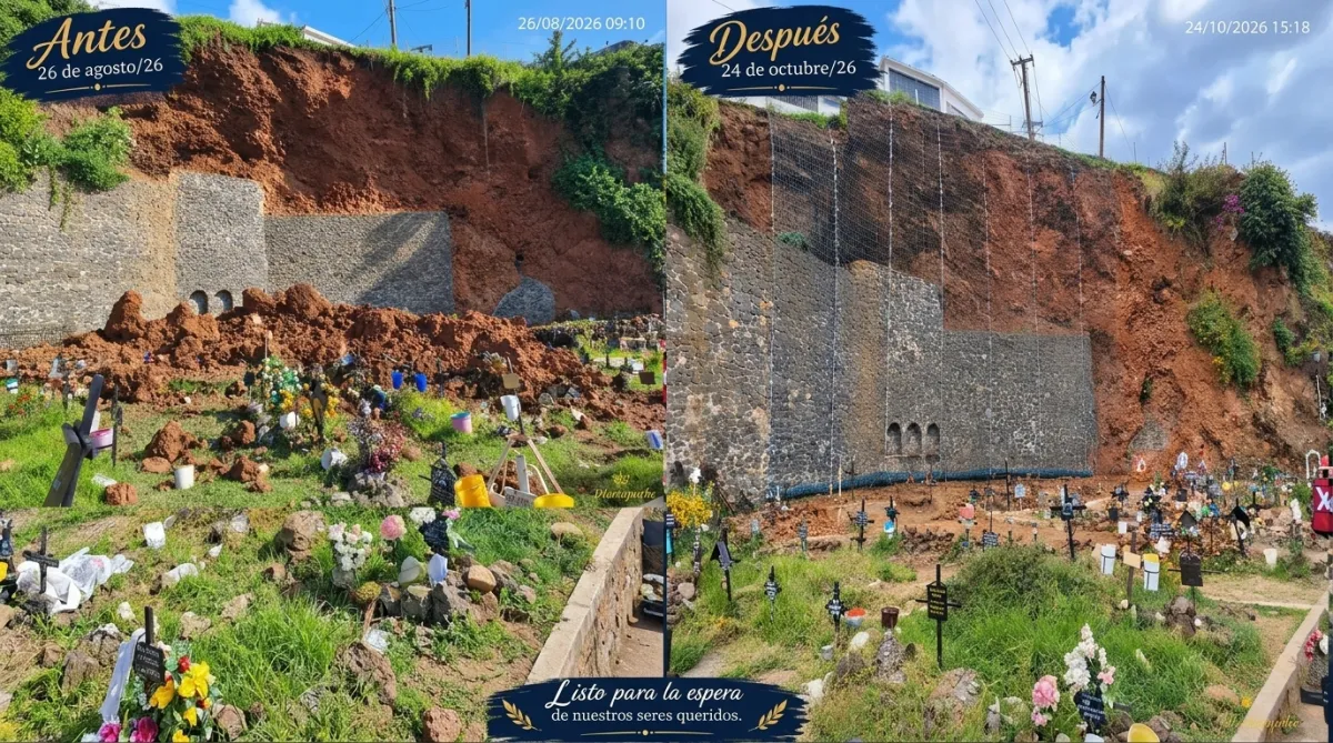 Cierran panteón de Janitzio por reparación de talud; habrá mirador