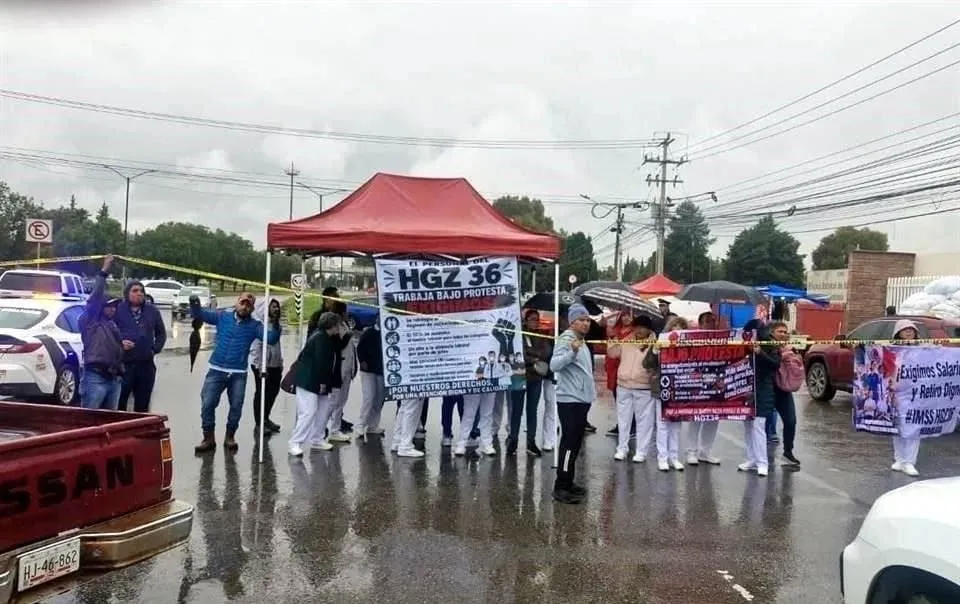 Extienden trabajadores del IMSS protestas a nivel nacional