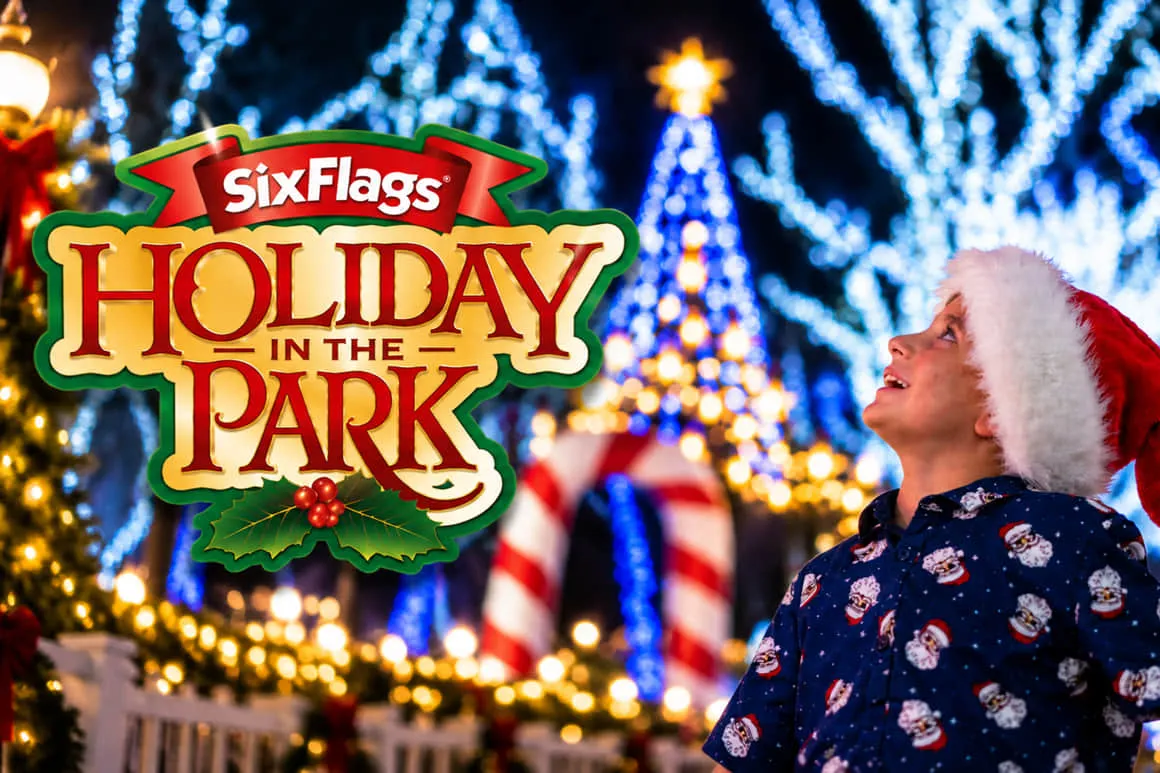 Revela Six Flags Great Adventure detalles de su festival navideño