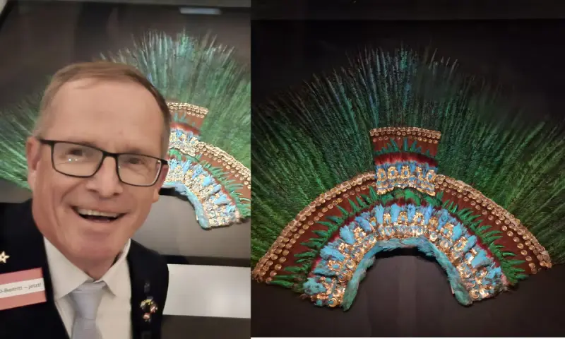 Penacho de Moctezuma podría volver a México; candidato de Austria promete devolverlo