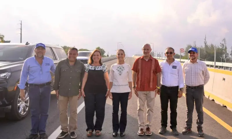 Cumple Sheinbaum compromiso al inaugurar acceso al Puerto de Veracruz