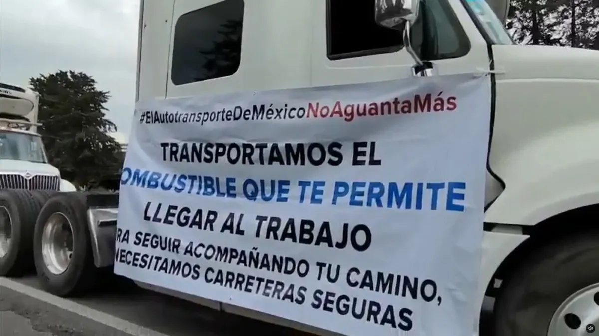 Generan protestas de transportistas bloqueos en 6 puntos del Edomex