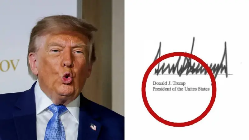 El error "Unites States" marca el pacto de IA firmado por Trump