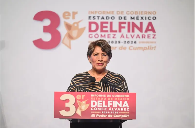 Delfina Gómez presenta su Tercer Informe de Gobierno y destaca resultados en bienestar, seguridad y movilidad