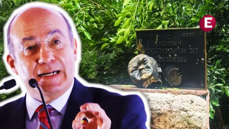 Ataque a estatua, reflejo de que se está perdiendo la democracia: Calderón; defiende victoria en 2006